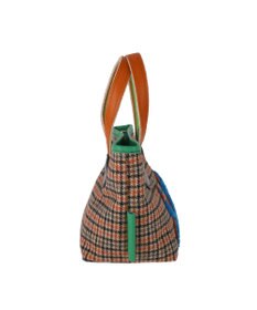 tsumori chisato CARRY ウールチェック ハンドバッグ ミニバッグ