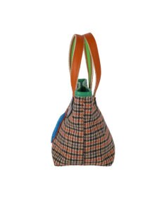 tsumori chisato CARRY ウールチェック ハンドバッグ ミニバッグ