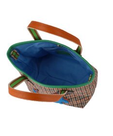 tsumori chisato CARRY ウールチェック ハンドバッグ ミニバッグ