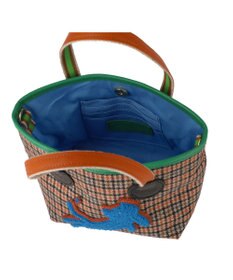 tsumori chisato CARRY ウールチェック ハンドバッグ ミニバッグ