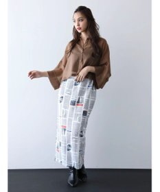 Green Parks ＥＧＯＩＳＴ　マガジンプリントスカート