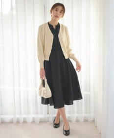 Feroux 【洗える】ビジューボタン2WAY カーディガン