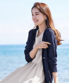 Tiaclasse 【小倉優子さん着用・洗える】サマーニットショートパーカー