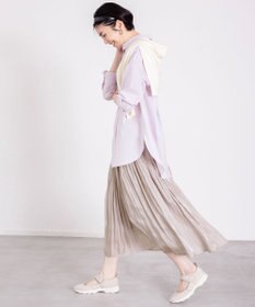 ANY L 【ウエストゴム】シャイニーギャザースカート