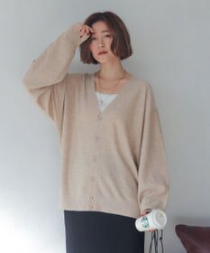 WEGO 【WEB限定/2025年秋冬新作//洗濯可/MLサイズ展開/ユニセックス着用ITEM】ドロップショルダーカーディガン