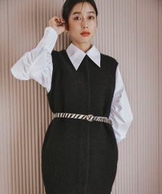 #Newans 【アイロンいらず】尖り襟ギャザースリーブブラウス