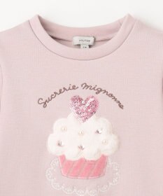 ANY KIDS 裏シャギー アップリケ トレーナー