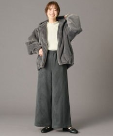 ANY 【手洗い可/ウエストゴム】ドロストワイドパンツ