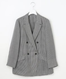 自由区 L 【洗える】ビエラチェックテーラード ジャケット