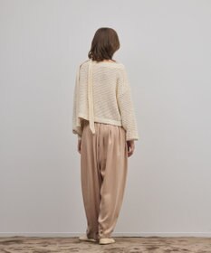 GRACE CONTINENTAL メッシュオーバーニットトップ