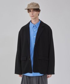 WEGO 【ユニセックス着用ITEM/MLサイズ展開】ボンディングスウェットテーラードジャケット