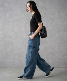 WEGO デニムパラシュートカーゴパンツ