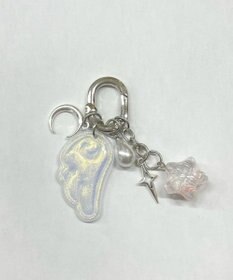 WEGO ミックスカラースターエンジェルキーホルダー