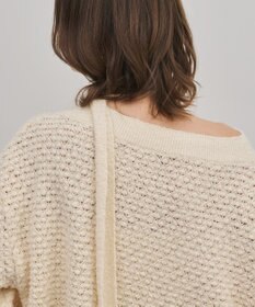 GRACE CONTINENTAL メッシュオーバーニットトップ