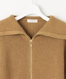 Feroux 【洗える・古畑星夏さん着用】フルジップ ニット