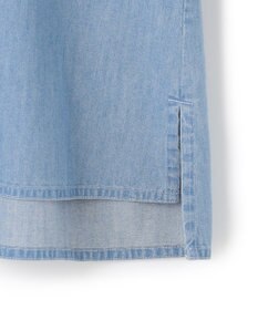 23区 【洗える】ライトダンガリー サマー スキッパーブラウス