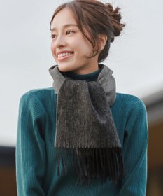 Tiaclasse 【ウール100％】リバーシブルマフラー