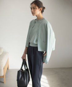 組曲 【WEB限定】ビジューニット ジャケット