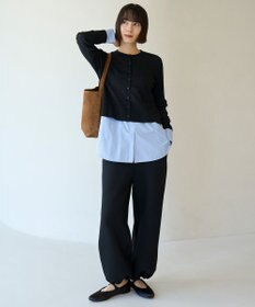 UNFILO L シアー クロップド カーディガン