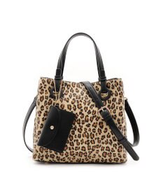 MioFIRANO カジュアルシックレオパードハンドバッグ 2WAY パスケース付き　FIRANO フィラノ