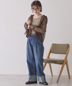 AMERICAN HOLIC 【先行予約】幾何学レースフードシャツ