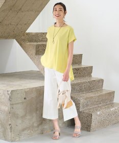 自由区 【WEB限定】【UVケア・吸汗速乾・洗える・XSサイズあり】ファンクショナルツイストジャージー カットソー