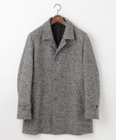 JOSEPH ABBOUD 【軽量/JAPANファブリック】アルパカヘリンボン ステンカラー コート