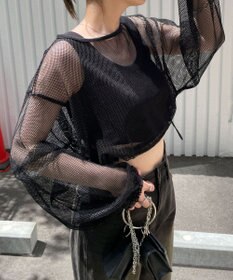 WEGO メッシュサイドドロストトップス