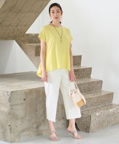 自由区 【WEB限定】【UVケア・吸汗速乾・洗える・XSサイズあり】ファンクショナルツイストジャージー カットソー