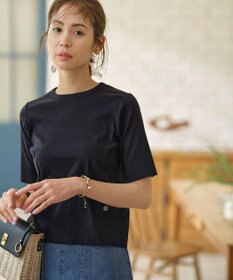 組曲 L 【WEB限定】セーターマシーン 半袖ニットTシャツ