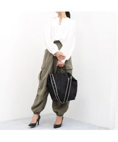 UNBILLION カシュカシュ cachecache / ドット刺繍ナイロン2wayショルダー