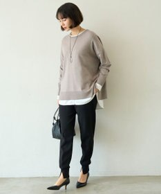 UNFILO L マイビューティニット ワイドクルーネック