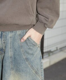 WEGO スウィッチングデニムカーゴパンツ