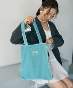 earth music&ecology 【WEB限定】ベロアトートバッグ