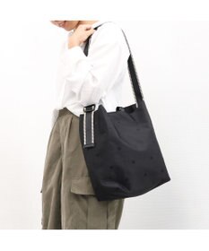 UNBILLION カシュカシュ cachecache / ドット刺繍ナイロン2wayショルダー