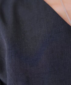 Tiaclasse L リボンウエスト切替ワンピース