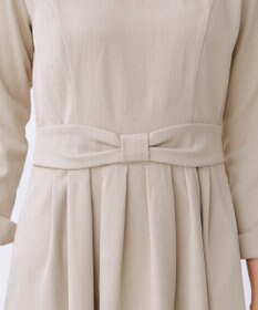 Tiaclasse L リボンウエスト切替ワンピース