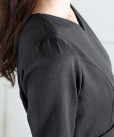 Tiaclasse L リボンウエスト切替ワンピース