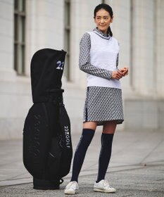 23区GOLF 【WOMEN】【吸水速乾/UVカット】ハンタードッグ柄シャツ