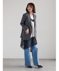 Te chichi 【雑誌掲載アイテム】イレギュラーヘムレイヤードレースキャミ