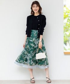 ANY SIS L 【洗える】レーシ－ディテールフレンチ ニット