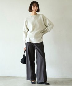 UNFILO 【前後着用 可能】ふわふわニット 2WAY パールボタンカーディガン