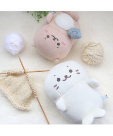 Mother garden しろたん あみぐるみ お座り マスコット 《しろたん/らっこいぬ》 単品