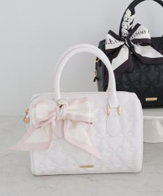 Maison de FLEUR スカーフ付きリボンキルティング2Wayボストン