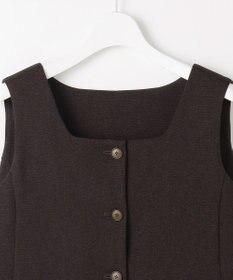 自由区 【セットアップ対応】リネンライクシンセティックノースリーブ ブラウス