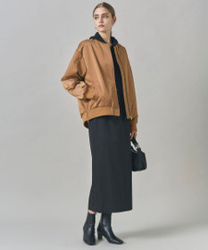 ICB 【洗える】 マットサテン MA-1ブルゾン