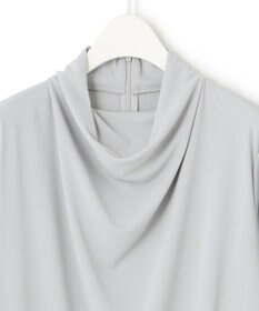 ICB 【洗える】 ジョーゼットスムース ドレープカットソー