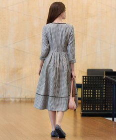 Tiaclasse L 【安めぐみさん着用】チェック柄ワンピース