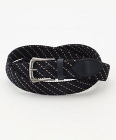 JOSEPH ABBOUD 【キングサイズ・イタリア素材・ストレッチ・日本製】 ストレッチミックスメッシュレジメンタル ベルト