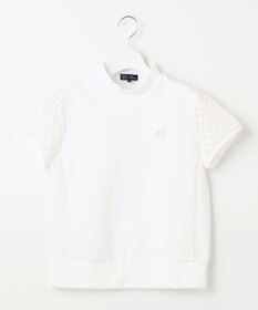 23区GOLF 人気デザインがアップデート！【WOMEN】ライトダンボール 半袖モックネックシャツ